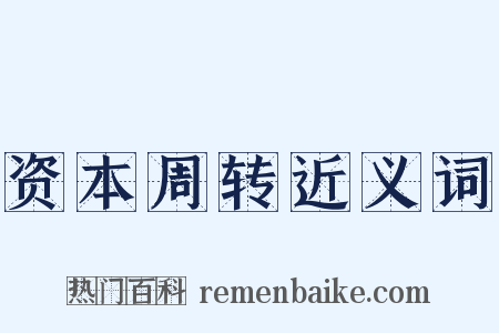 资本周转近义词是什么意思的图片
